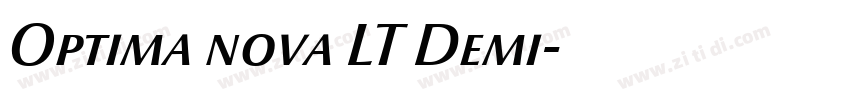 Optima nova LT Demi字体转换 Optima nova LT Demi字体转换